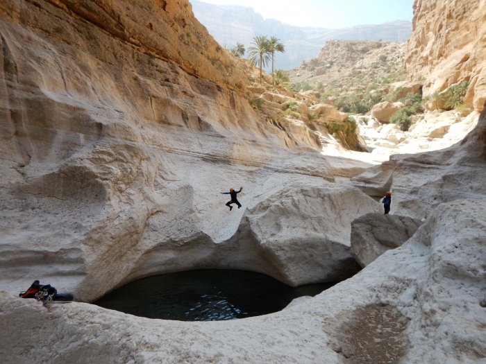 Escalade canyoning sultanat Oman