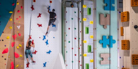 La salle des cours d'escalade